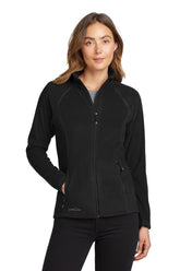 Eddie Bauer® Women's Full-Zip Microfleece Jacket - Black - XS